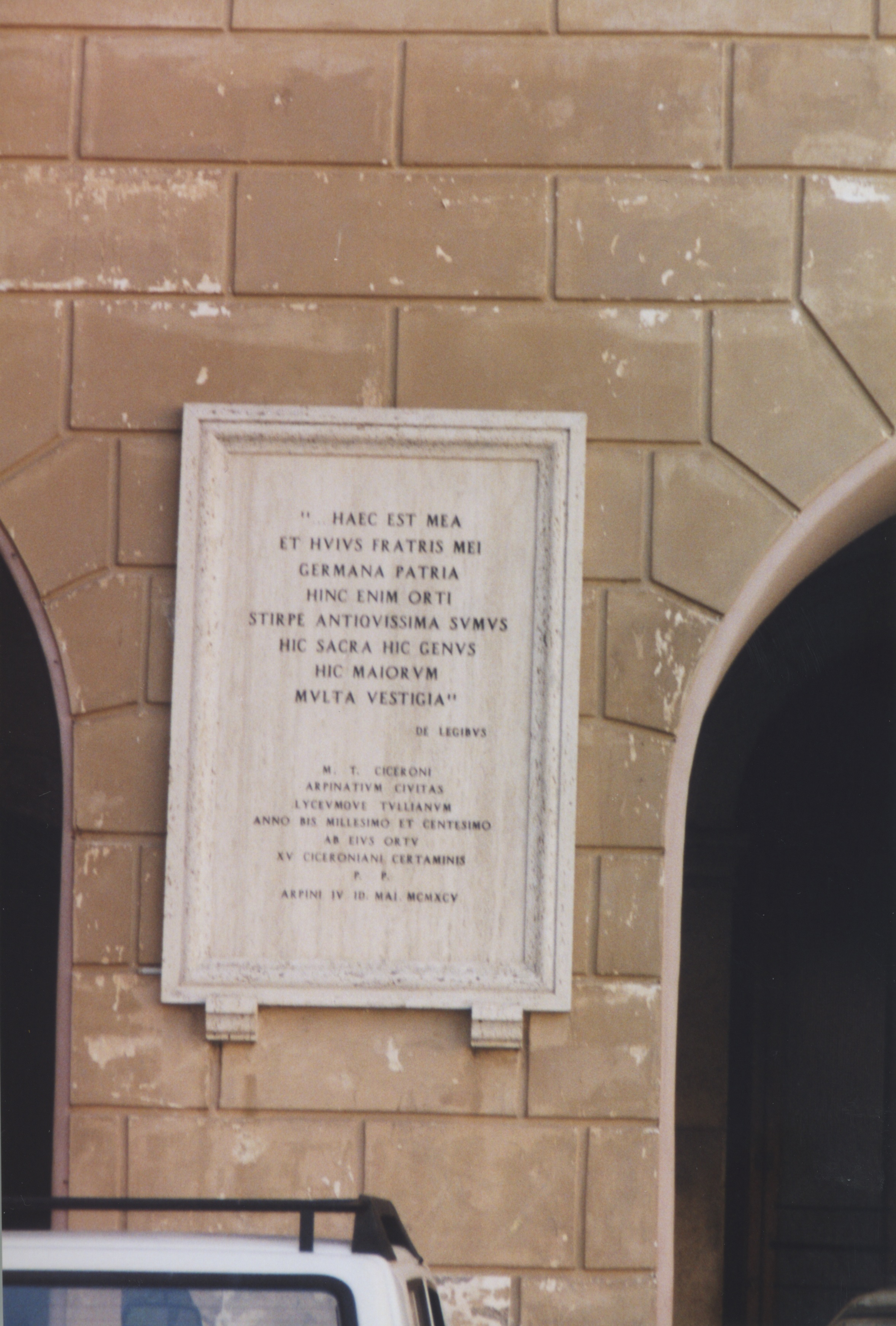Plaque on Tulliano